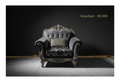 Baroque armchair luxury ad