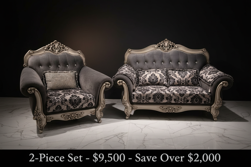 2-piece baroque set luxury ad